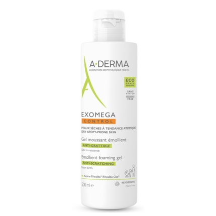 ADERMA Exomega Control Gel Moussant Emollient Ατοπικό & Ξηρό Δέρμα