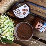 NATURA SIBERICA Organic Shop Body scrub Brazilian Coffee, Scrub σώματος