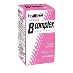 HEALTH AID B-Complex Συμπλήρωμα Διατροφής Βιταμίνη Β 30 Κάψουλες
