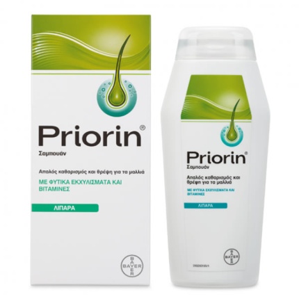 PRIORIN Σαμπουάν για Greasy, Λιπαρά Μαλλιά