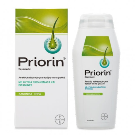 PRIORIN, Σαμπουάν Κανονικά Μαλλιά, Ξηρά Μαλλιά