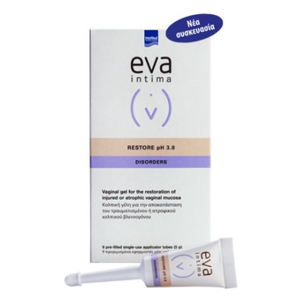EVA Intima Disorders Restore pH 3.8 Επουλωτική Κολπική Γέλη 5gr x 9τεμ