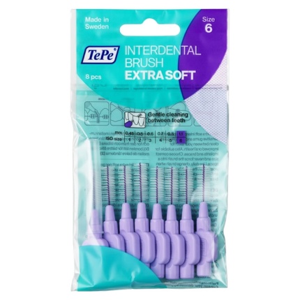 TEPE Μεσοδόντια Βουρτσάκια 1.1mm Extra Soft Μωβ 8τεμ