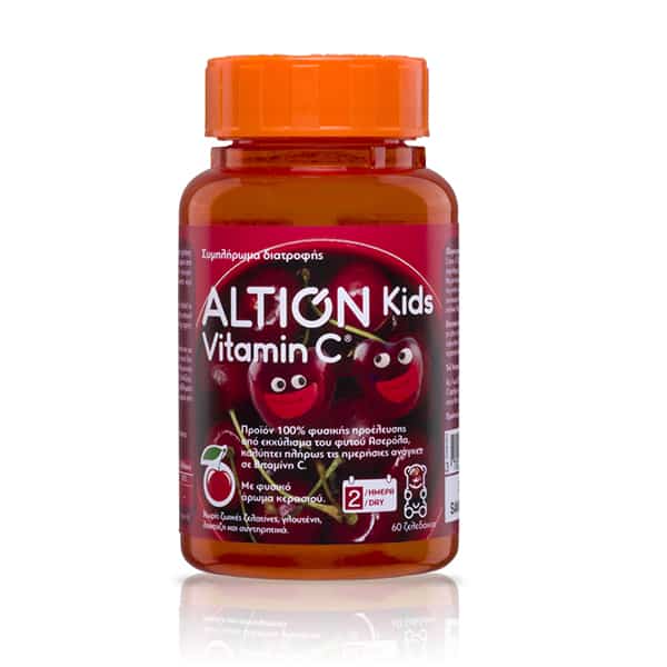 altion-kids-vitamin-c ALTION Kids Φυσική Βιταμίνη C από Ασερόλα 60 ζελεδάκια - Image 1