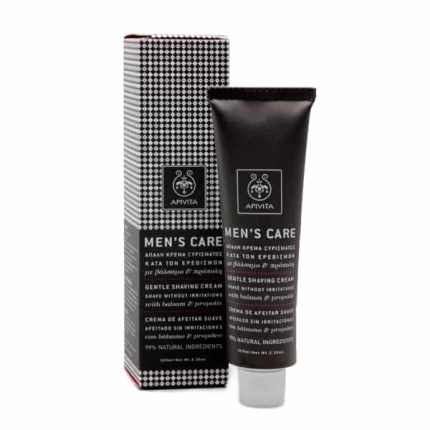 APIVITA MEN SHAVING CREAM απαλή κρέμα ξυρίσματος κατά των ερεθισμών με βάλσαμο & πρόπολη 100ml