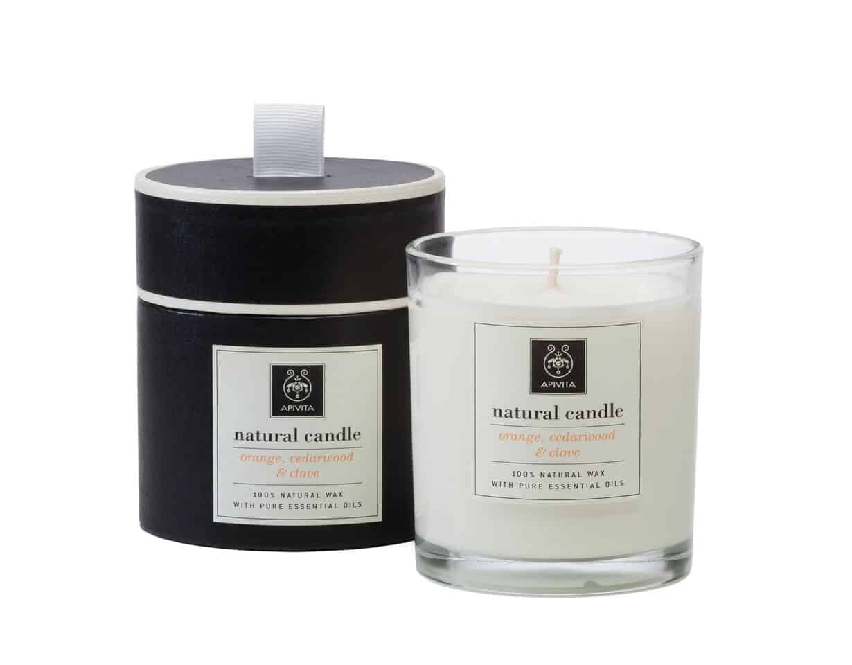 APIVITA NATURAL CANDLE φυσικό αρωματικό κερί πορτοκάλι 235gr