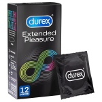 DUREX Extended Pleasure Προφυλακτικά Για Απόλαυση Παρατεταμένης Διάρκειας 12τμχ