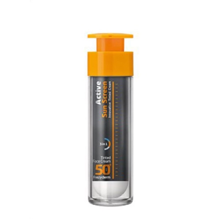 FREZYDERM active sun screen tinted face cream SPF50 50ml 