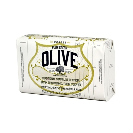 KORRES Pure Greek Olive Πράσινο Σαπούνι Άνθη Ελιάς 125gr