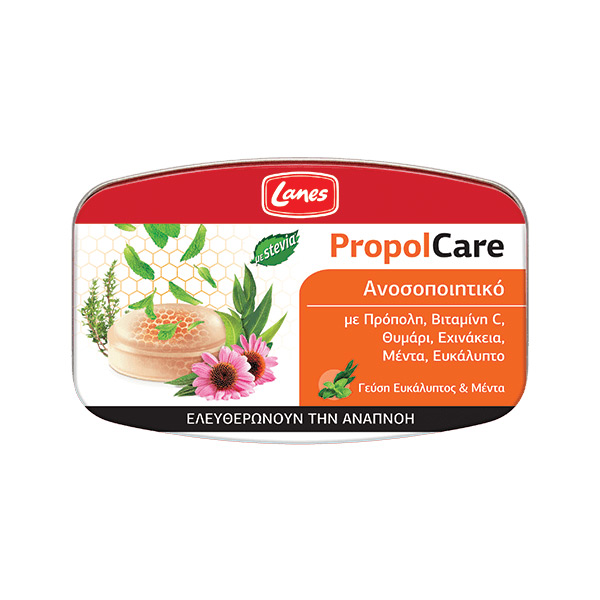 lanes-propolcare-pastilles-eucalyptus LANES propolcare pastilles eucalyptus 54gr - Image 1