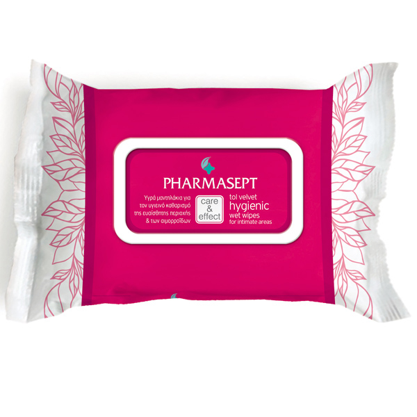 pharmasept-hygenic-wet-wipes PHARMASEPT Tol Velvet Hygienic Wet Wipes, Μαντηλάκια για την Ευαίσθητη Περιοχή