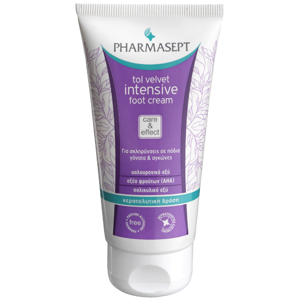 pharmasept-tol-velvet-intensive-foot-cream-75ml PHARMASEPT Tol Velvet Intensive Foot Cream, Κρέμα Ποδιών με Υαλουρονικό οξύ & AHA 75ml - Image 1