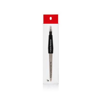 PODIA Nickel-Plated Nail File & Cuticle Remover, Μεταλλική Λίμα Διπλής όψης