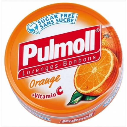 PULMOLL, Καραμέλες με Πορτοκάλι & Βιταμίνη C,Καραμέλες για βήχα