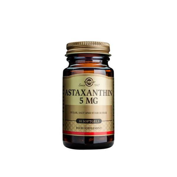 solgar-astaxanthin-5mg-30caps SOLGAR ASTAXANTHIN 5mg softgels 30s - Image 1