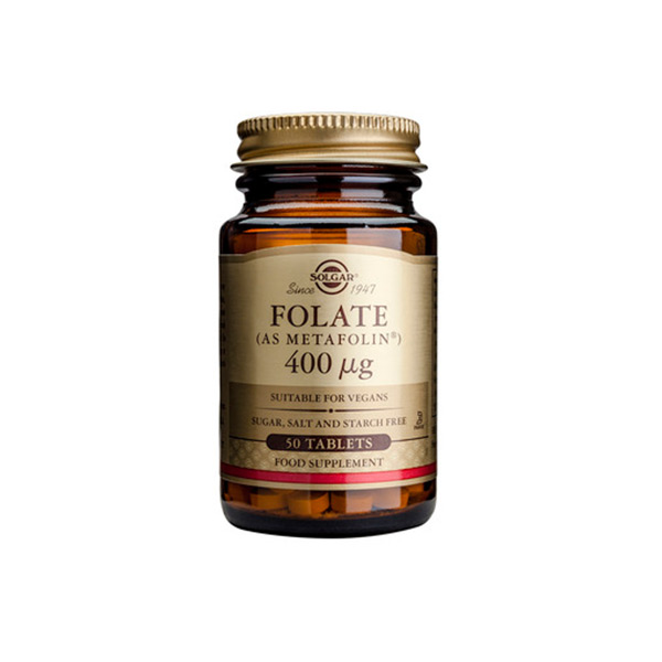 solgar-folate-400mg-50tabs SOLGAR FOLATE 400 mcg (METAFOLIN) 50tabs - Image 1