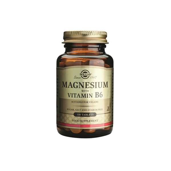 solgar-magnesium-citrate-vitamin-b6-100tabs SOLGAR MAGNESIUM + B6 100tabs - Image 1