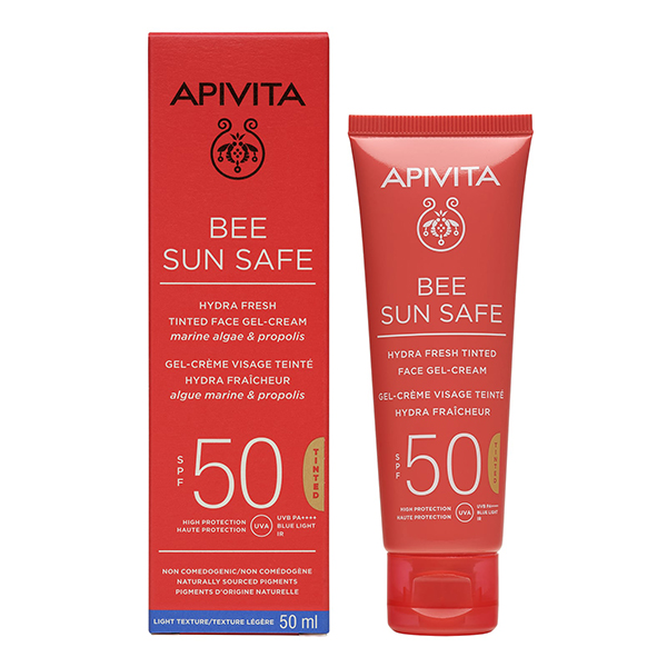 tinted-bee-sun-safe-spf APIVITA Bee Sun Safe Hydra Fresh Tinted Face Cream SPF50