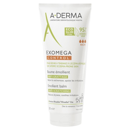A-DERMA, EXOMEGA CONTROL, Μαλακτικό Βάλσαμο, Βάλσαμο Κατά του Αισθήματος Κνησμού, έκζεμα, 3282770149715