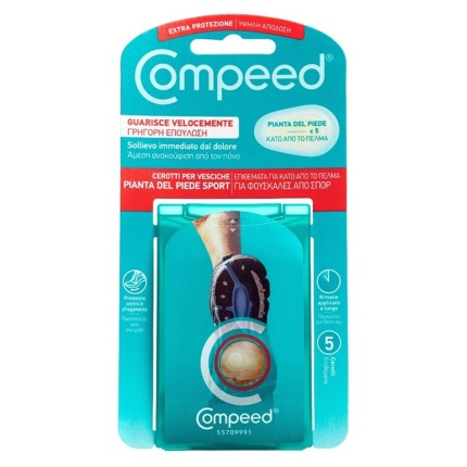 COMPEED Επιθέματα Για Κάτω Από Το Πέλμα Για Φουσκάλες Από Σπορ Μεσαία 5 Τεμάχια