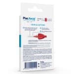 PLAC AWAY Μεσοδόντιο Βουρτσάκι Triple Action 0.5mm, ISO 2, Κόκκινο, 6 Τεμάχια