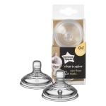 TOMMEE TIPPEE Θηλές Σιλικόνης Closer Τo Nature Mεταβλητής Ροής Με Κοπή Σε Σχήμα Χ 0m+
