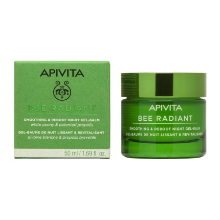 APIVITA Bee Radiant Gel-Balm Νύχτας για Λείανση & Αναζωογόνηση 50ml