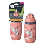TOMMEE TIPPEE Κύπελλο Ισοθερμικό Με Καλαμάκι Ροζ 266ml 12m+