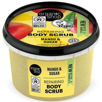 NATURA SIBERICA Organic Shop Scrub Σώματος Ανανέωσης Μάνγκο & Ζάχαρη 250ml