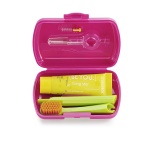 CURAPROX Travel Set Φούξια Οδοντόκρεμα 10ml + Οδοντόβουρτσα Πτυσσόμενη + Μεσοδόντιο Βουρτσάκι Καθαρισμού - Image 4
