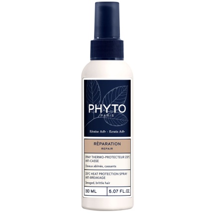 PHYTO Reparation 230°, Θερμοπροστατευτικό Σπρέι, Σπρέι Κατά του Σπασίματος για Κατεστραμμένα & Εύθραυστα Μαλλιά, 3701436916954