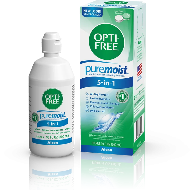 ALCON Opti-free Pure Moist, Υγρό Φακών Επαφής, 0300650370325