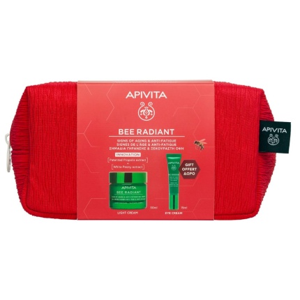 apivita bee radiant krema gia simadia giransis elafriaw ifis, bee radiant prosfora, bee radiant me doro