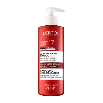 VICHY Dercos Collagen 17 Filler, sampouan kata tis trixoptosis