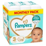 PAMPERS Premium Care Monthly Pack No. 3 (6-10kg) 216τμχ