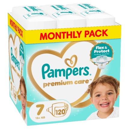 PAMPERS Premium Care Monthly Pack No. 7 15+kg 120τμχ