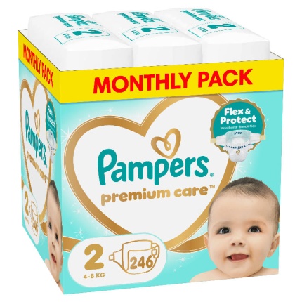 PAMPERS Premium Care Monthly Pack No. 2 για 4-8kg 246τμχ